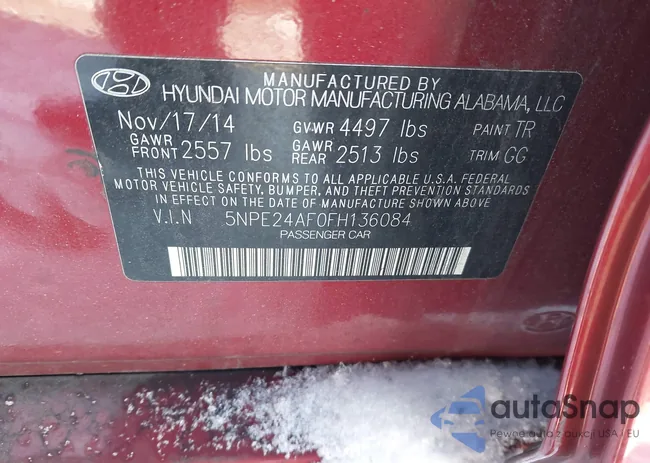 5NPE24AF0FH136084: 43934768