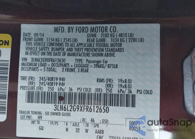 3LN6L2G9XFR612650: 43935968