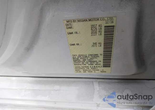 1N4AL3AP8HN328442: 43935972