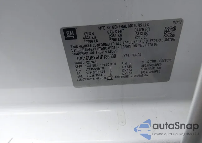 1GC1CUEY5HF185639: 43935975