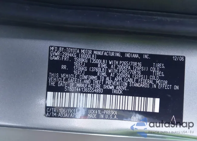 5TBDT44136S554893: 43936075