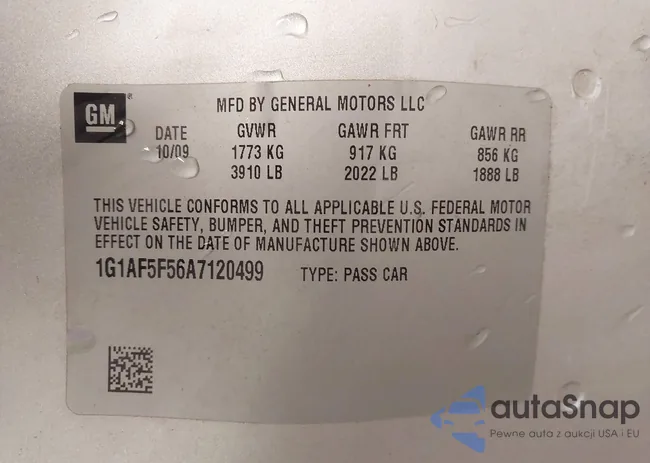 1G1AF5F56A7120499: 43936153