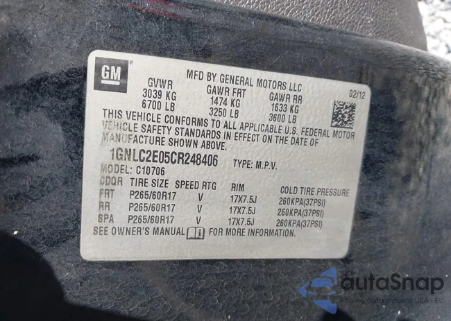 1GNLC2E05CR248406: 43936161