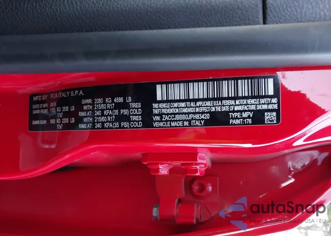 ZACCJBBB0JPH83420: 43936183