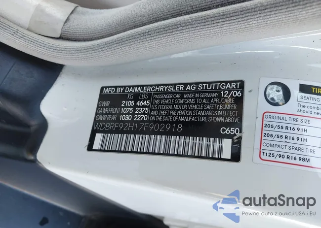 WDBRF92H17F902918: 43936257