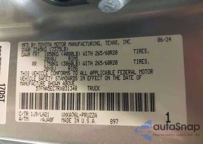 5TFNA5EC7RX031348: 43936365