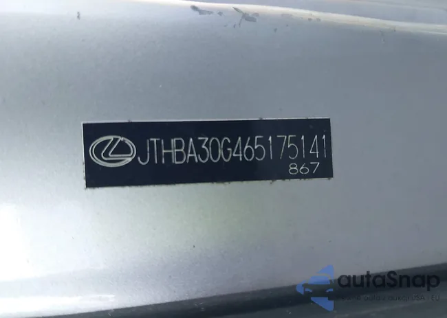 JTHBA30G465175141: 43935507