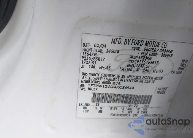 1FTRW12W44KC86944: 43935547