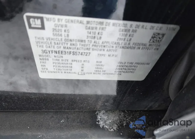 3GYFNEE31FS574727: 43935593