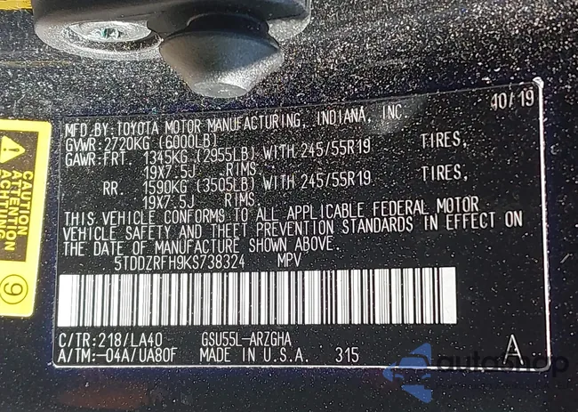 5TDDZRFH9KS738324: 43935595