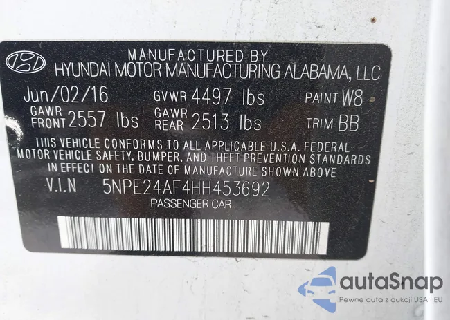 5NPE24AF4HH453692: 43935670