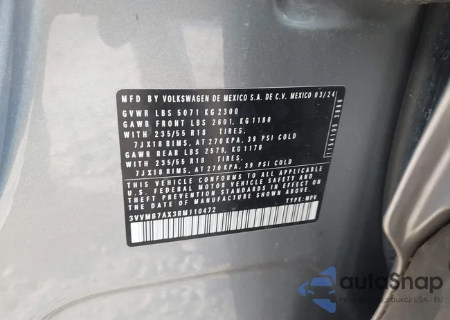 3VVMB7AX3RM110472: 43935678