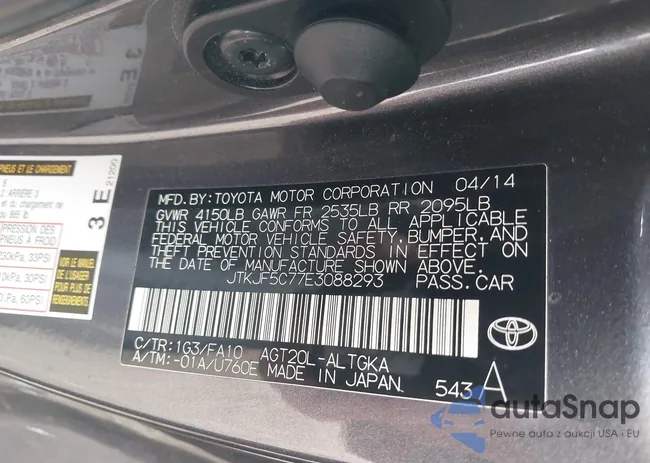 JTKJF5C77E3088293: 43935762