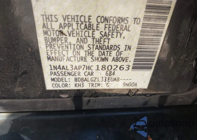 1N4AL3AP7HC180263: 43936961