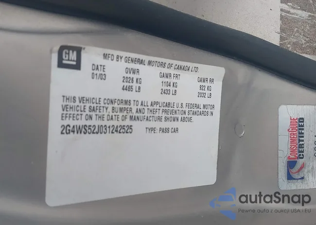 2G4WS52J031242525: 43937033