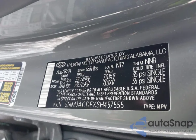 5NMJACDEXSH457555: 43937044