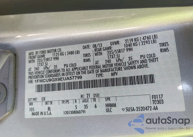 1FMCU9GX9EUA57799: 43937052