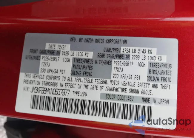 JM3KFBBM1N0537977: 43937068