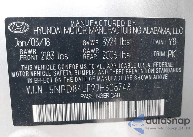 5NPD84LF9JH308743: 43937149