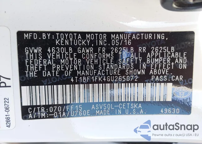 4T1BF1FK4GU265072: 43937151