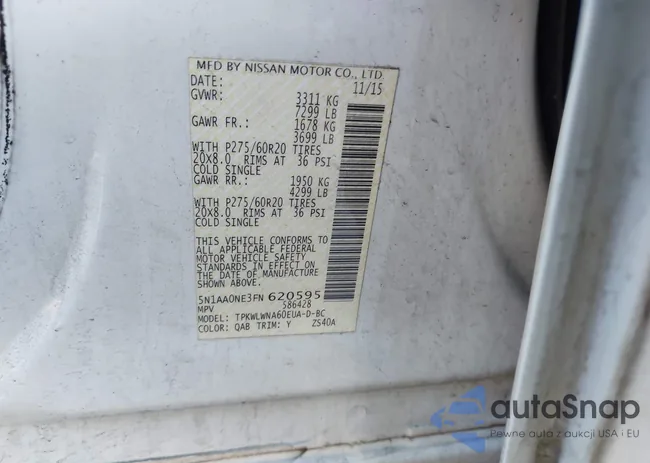 5N1AA0NE3FN620595: 43937311