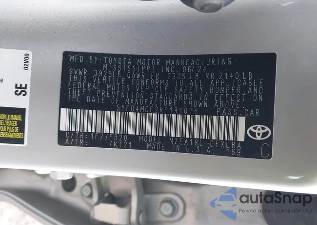 5YFB4MDE2RP191014: 43936393