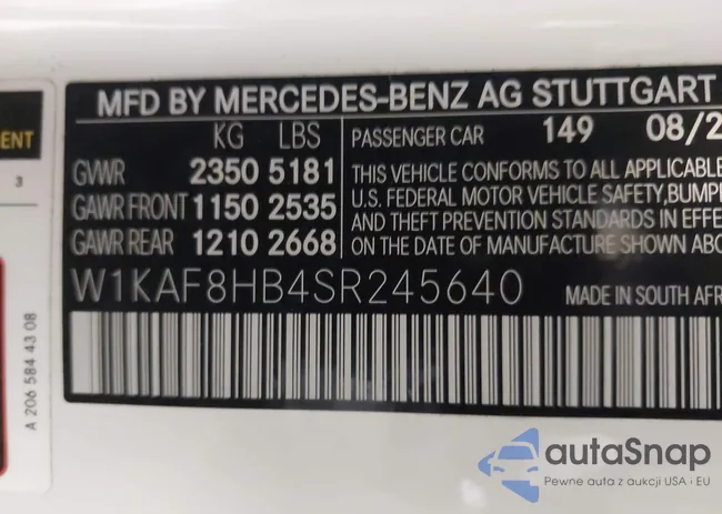 W1KAF8HB4SR245640: 43936622