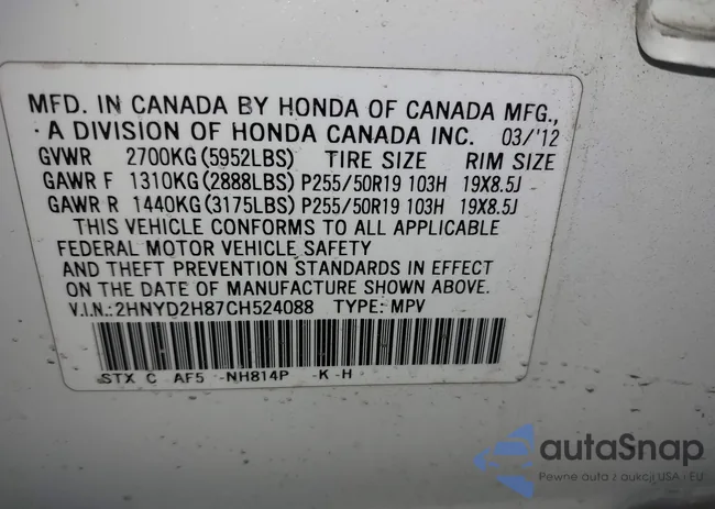 2HNYD2H87CH524088: 43936640