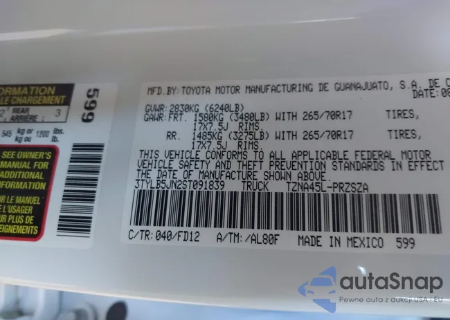 3TYLB5JN2ST091839: 43936661