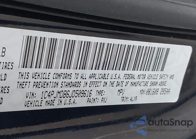 1C4PJMDB6JD509616: 43936766