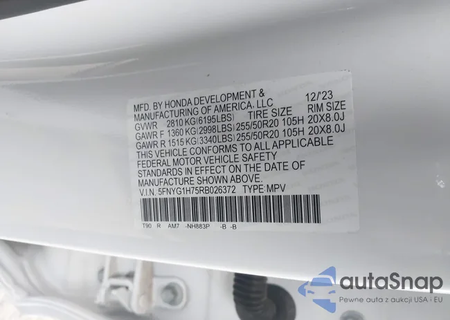 5FNYG1H75RB026372: 43937856