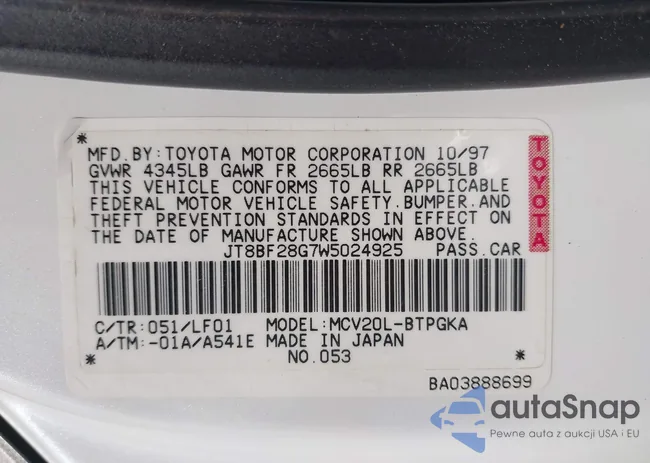 JT8BF28G7W5024925: 43937869