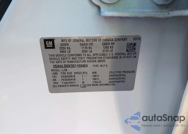 2GNALDEK3G1169464: 43938011