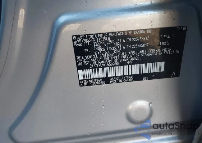 2T3ZFREVXJW502865: 43938136