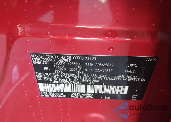 JTMWFREV0GJ070247: 43938161