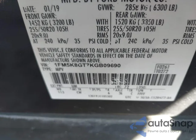 1FM5K8GT7KGB09690: 43938238