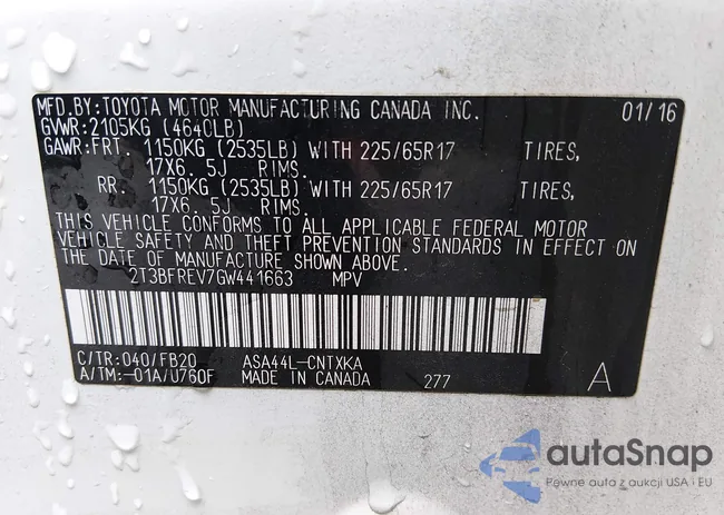 2T3BFREV7GW441663: 43938338