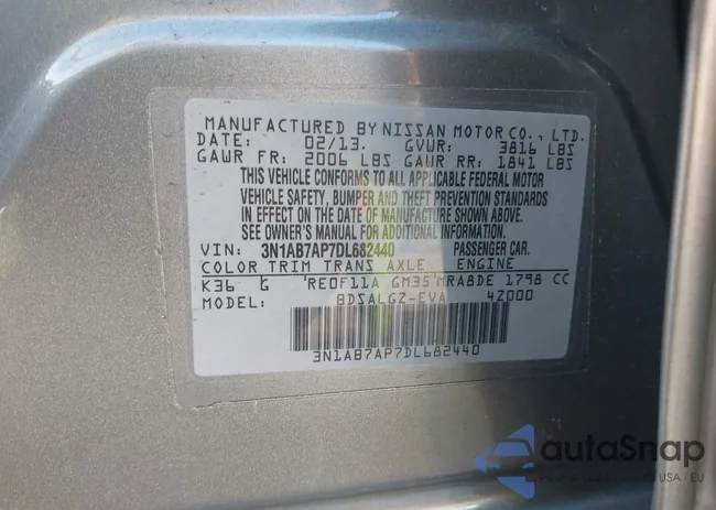 3N1AB7AP7DL682440: 43938340