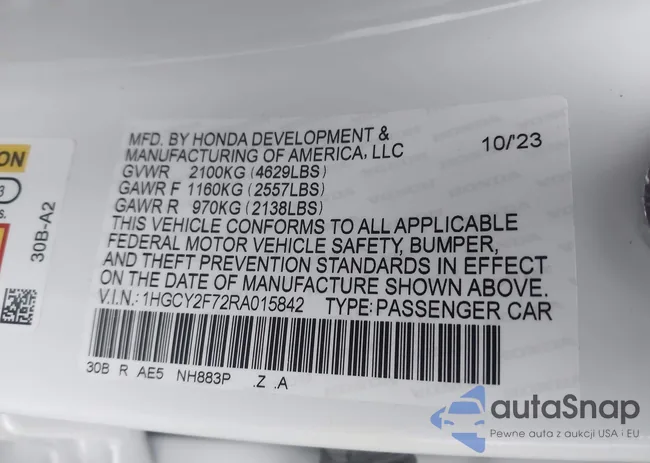 1HGCY2F72RA015842: 43938351