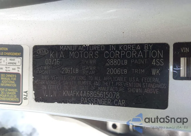 KNAFK4A68G5615078: 43937392