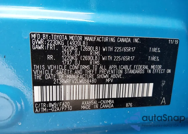 2T3RWRFV2LW058480: 43937474