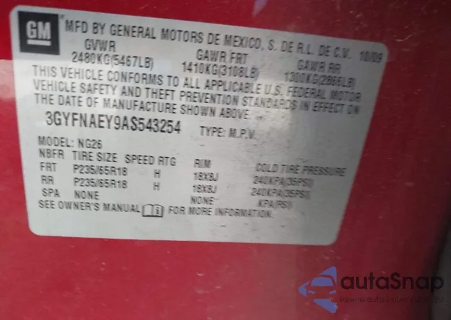 3GYFNAEY9AS543254: 43937487