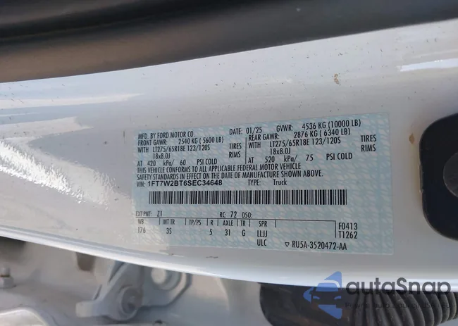 1FT7W2BT6SEC34648: 43937584