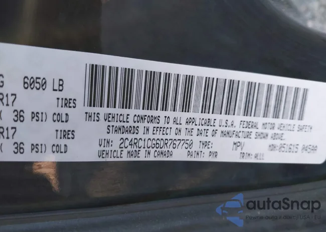 2C4RC1CG6DR767750: 43937592