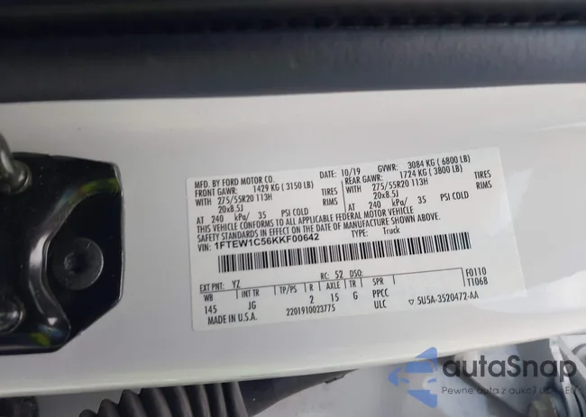 1FTEW1C56KKF00642: 43937718