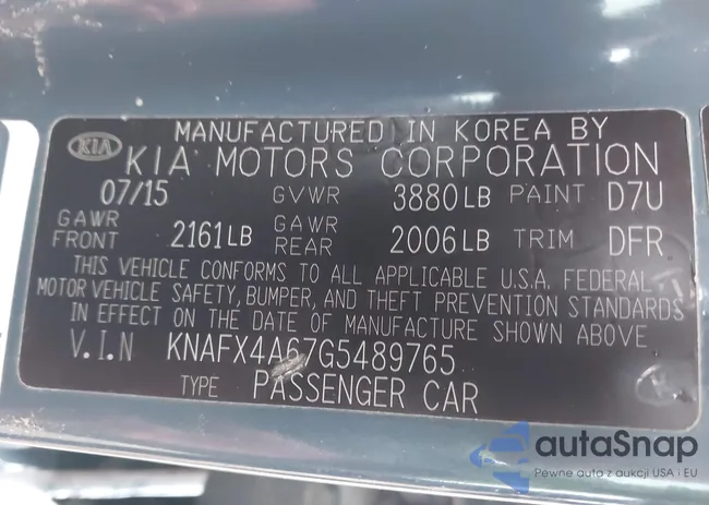 KNAFX4A67G5489765: 43937762