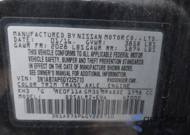 3N1AB7AP6GY225710: 43938901