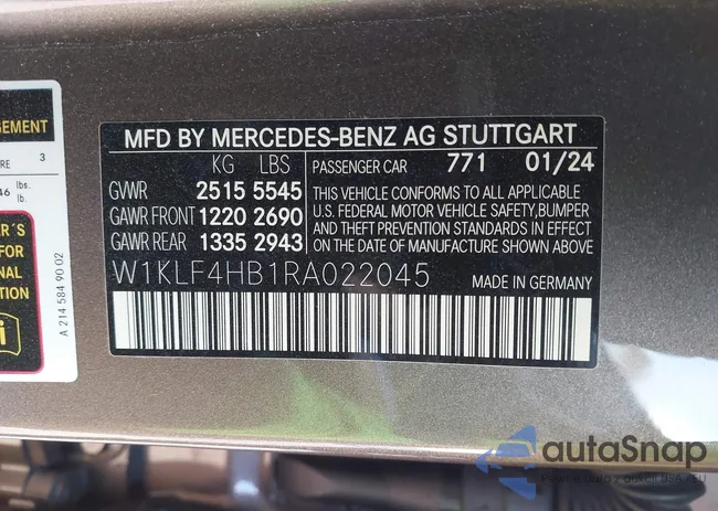 W1KLF4HB1RA022045: 43939161