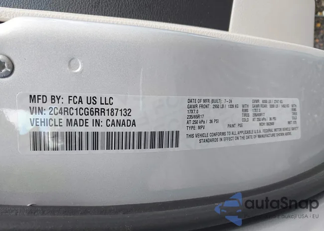 2C4RC1CG6RR187132: 43938411