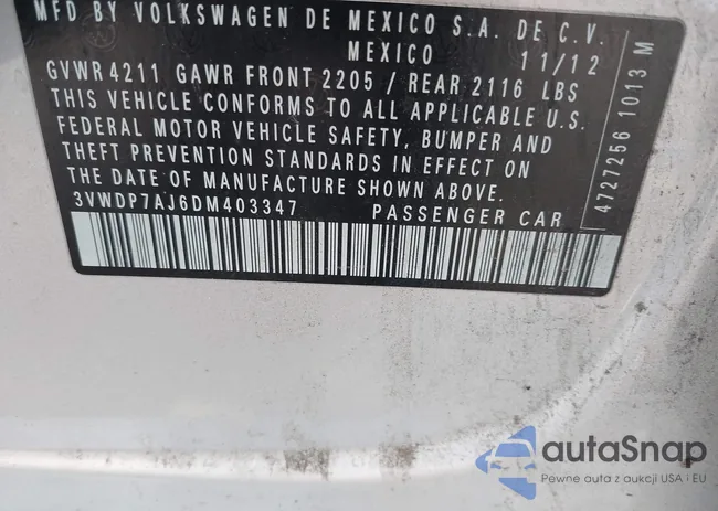 3VWDP7AJ6DM403347: 43939837